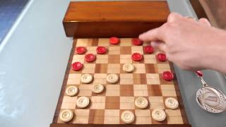 Brilliant draughts combination [upl. by Iuq]