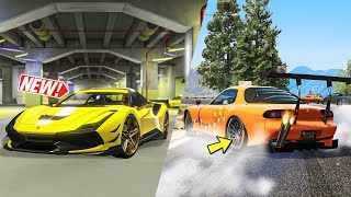 GTA 5 Online  NEW Grotti Turismo Omaggio DRIFT Handling amp 100 Car Vinewood Garage [upl. by Gamages]