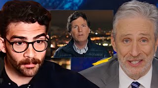 Jon Stewart on Tucker Carlson’s Putin Interview amp Trip to Russia  HasanAbi reacts to The Daily Show [upl. by Kunin928]