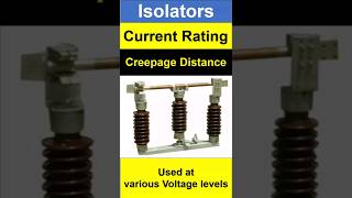 Isolators Current Rating and Creepage Distance  Switchgear  Switch electricity shorts viral [upl. by Aicital]