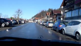 Rundfahrt durch Hopfen am See Allgäu März 2018  Drive through Hopfen Bavarian Alps [upl. by Noval]