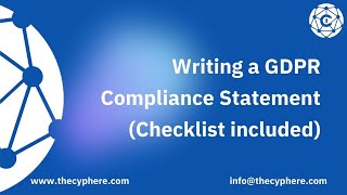 GDPR Compliance Statement Communicating Data Protection Commitment [upl. by Aeniah337]