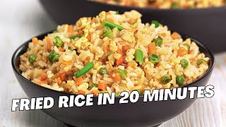 FRIED RICE Easy Dinner in 20 Minutes Asian Style EGG FRIED RICE Recipe by Always Yummy [upl. by Hareemas]