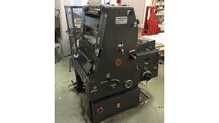 Heidelberg GTO46 Used Offset Printing Press [upl. by Htidirrem21]