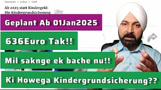 Kindergeld Kindergrundsicherung Ab 01 Jan 2025 Mehr Geld Für Familien [upl. by Salahi]