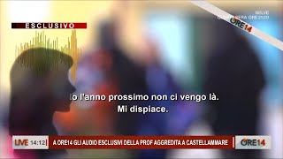 Gli audio esclusivi della Prof aggredita a Castellammare  Ore 14 del 19112024 [upl. by Vitek170]