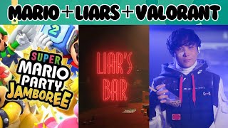 GAMING DAY Liars Bar Mario Party Valorant VOD 11424 [upl. by Otrebireh]