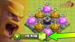 Clash Of Clans  HOW FAR CAN 14000 GEMS GO 10000  Gem Spree [upl. by Aisan]