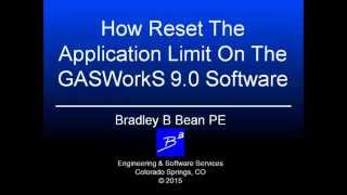 GASWorkS 90 Application Limit [upl. by Erina]