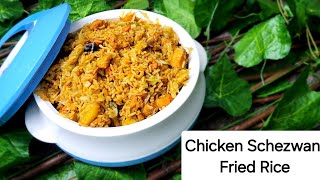 Chicken Schezwan Fried Rice I Chicken Recipes I Indo Chinese Recipes I Flavour Town🔥 [upl. by Otrebireh579]