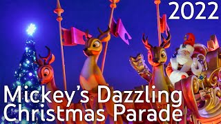 4K Mickey’s Dazzling Christmas Parade  Town Square 2022  Disneyland Paris [upl. by Phia]