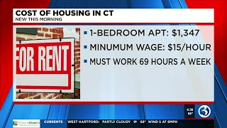 Report CT minimum wage earner must work 69 hours a week to afford typical apartment [upl. by Aleekat]