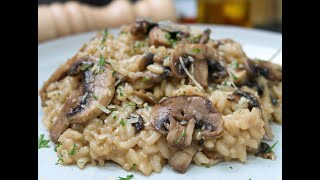 Risotto de champiñones receta paso a paso [upl. by Nared]