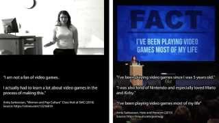 Anita Sarkeesian  I am not a fan of video games vs Ive been playing video games all my life [upl. by Gefen]