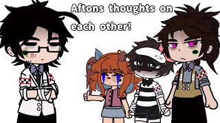 Aftons THOUGHTS on each other  first video  lazy post   my AU read description please [upl. by Ademordna544]