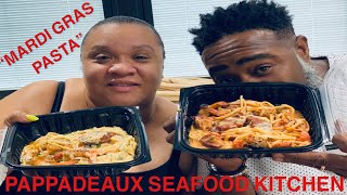 HOSPITAL MUKBANG  MARDI GRAS PASTA PAPPADEAUX SEAFOOD KITCHEN [upl. by Llednahs]