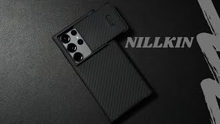 Samsung Galaxy S23 Ultra Case Review Nillkin Carbon Fiber S [upl. by Esenwahs]