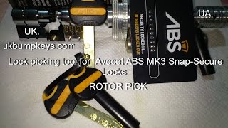 Lock picking tool for Avocet ABS MK3 Lock DECODER LOCK [upl. by Ahsitra427]