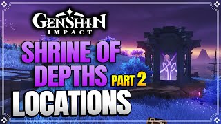 All Inazuma Electro Shrine Of Depths Locations  Part 2 【Genshin Impact】 [upl. by Cassey]