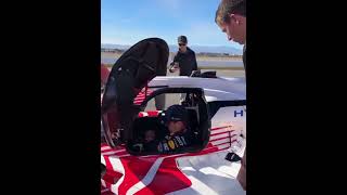 Verstappen Getting Into The Acura For A Test Drive [upl. by Hooker]