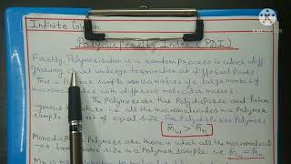 Polydispersity Index of polymer [upl. by Ahsilahs]