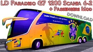 LD Paradiso G7 1200 Scania 6×2  Passengers Mod Download ETS 2 HD [upl. by Roath]