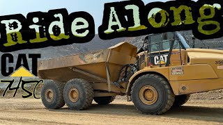 Ride Along in a CAT 745c Dump Truck For a Lap Around The Quarry [upl. by Dincolo45]