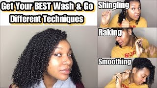 How to Achieve the BEST Wash amp Go  Low Porosity Type 4 Hair  3 Different Wash amp Go Techniques [upl. by Yellas]