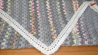 C2C Granny Baby Blanket  crochet inspiration 😍 [upl. by Eiggam]