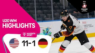 USA  Deutschland  Highlights Viertelfinale  IIHF U20 EishockeyWM 2023  MAGENTA SPORT [upl. by Rosamund796]