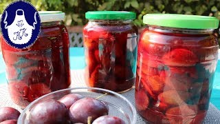 Zwetschgen und Pflaumen im eigenen Saft einkochen ohne Wasserzusatz [upl. by Rfinnej]