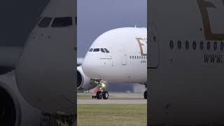 LOUD EMIRATES A380 TAKEOFF [upl. by Grunberg]