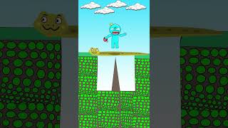 Rainbow Blue offended the Snake but paid for it  Funny Animation shorts animation story [upl. by Berry551]