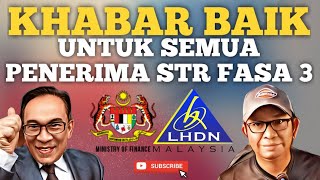 KHABAR BAIK PENERIMA STR 2024 FASA 3 BERKAITAN PADU [upl. by Anileba]