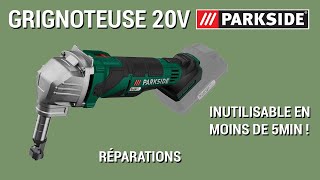 Review et test grignoteuse sans fil 20V PMKA 20Li A1 Parkside avis [upl. by Alad]