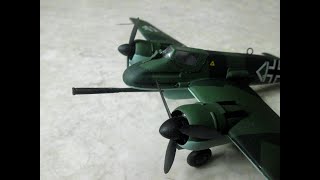 A look at the built Henschel HS 129 Model Kit from Revell ESCI in 148 scale [upl. by Dearborn]