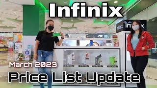 INFINIX PRICE LIST UPDATE MARCH 2023 Infinix Zero 5G Zero Ultra 5G Hot 20s Hot 20 5G Smartwatch [upl. by Royden]