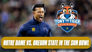 REACTION Notre Dame vs Oregon State in the Sun Bowl  ND in the transfer portal  NEW WR COACH [upl. by Socher726]