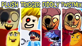 FNF TRIGGERFINGER VS TWIDDLYFIDDLY VS TWISTEMIX VS PLUSH  Friday Night Funkin [upl. by Eelinej]