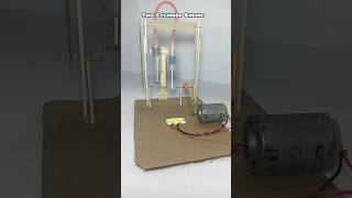 Two Cylinder Engines  dc motor project tech youtubeshort [upl. by Zoi]