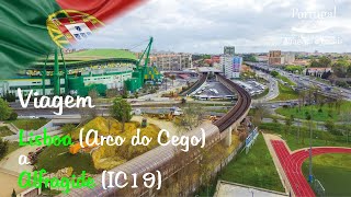 DE LISBOA ARCO DO CEGO A ALFRAGIDE PORTUGAL VIAGEM DRIVING DJI OSMO ACTION TRAVEL TRIP GOPRO [upl. by Lyndes]