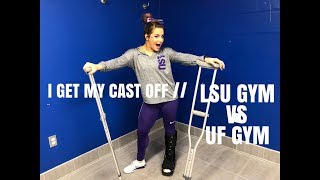 I GET MY CAST OFFLSU GYM vs UF GYM [upl. by Ettenuj]