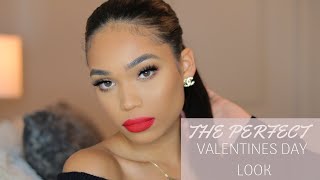 SOFT amp SIMPLE VALENTINES DAY MAKEUP  Briana Monique [upl. by Eimorej]