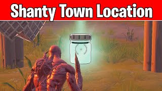 Where is Shanty Town in Fortnite Season 8 Find Bottles of Ghoulish Green  Fortnite Challenges [upl. by Dripps]