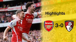 Arsenal 30 Bournemouth highlights [upl. by Stevy]