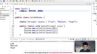 Java Enum Tutorial 96 [upl. by Dazhehs569]