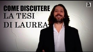 Come preparare la discussione della tesi di laurea Intro  Introduzione ai video [upl. by Inaniel]