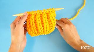 The Easiest Way to Knit Brioche Stitch [upl. by Hardunn]