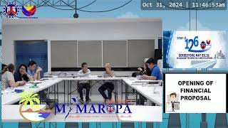 Procurement Livestream for DPWH Regional Office IVB MIMAROPA on October 31 2024 [upl. by Tioneb]