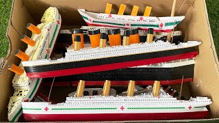 Review of All Titanic Britannic Ships with Carpathia in the Box and All Sinking Test Were Made [upl. by Ariaek]